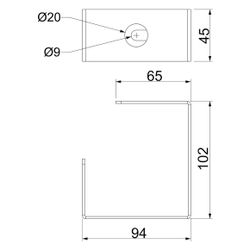 OBO Bettermann Kabelbügel PLM CB 1220 FS, 94x45x102mm, 7218150... OBO-7218150 4012197310479 (Abb. 1)