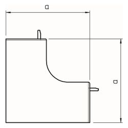 OBO Bettermann Inneneckhaube WDK HI60110, 60x110mm, Kunststoff, Reinweiß, 6192033... OBO-6192033 4012196362776 (Abb. 1)