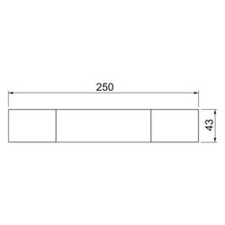 OBO Bettermann Kennzeichnungsschild KS-K DE, 43mm, PVC, Weiß... OBO-7214734 4012196591398 (Abb. 1)