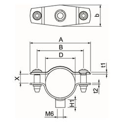 OBO Bettermann Abstandschelle ASG 732 25 G, 20-25mm, Stahl, galvanisch verzinkt... OBO-1362424 4012196599660 (Abb. 1)