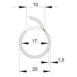OBO Bettermann Quick-Pipe 2953 M20, 2m, PVC, Lichtgrau RAL7035... OBO-2153912 4012195027799 (Abb. 1)