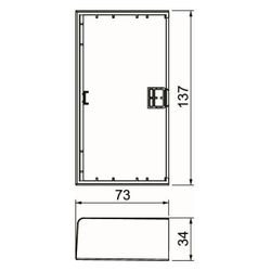 OBO Bettermann Endstück Signa Base BRK ES70130, 137x73mm, PC/ABS, Reinweiß... OBO-6132778 4012196721863 (Abb. 1)