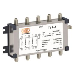 OBO Bettermann Überspannungsschutzgerät TV 4+1, 104x176mm, IP10... OBO-5083400 4012195022978 (Abb. 1)