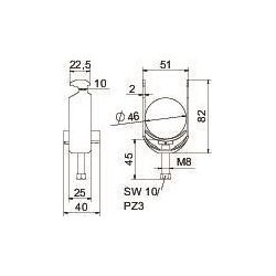 OBO Bettermann Bügelschelle 2056 BS-H1-K-46 FT, 40-46mm, Stahl, feuerverzinkt... OBO-1186242 4012196847198 (Abb. 1)