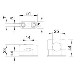 OBO Bettermann SOM-Schelle 3081, 15-25mm, Polystyrol, Lichtgrau RAL 7035... OBO-2124254 4012195196693 (Abb. 1)