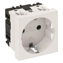 OBO Bettermann Schutzkontaktsteckdose STD-D0 RW1, 16A 250V, Kunststoff, Reinweiß... OBO-6120008 4012196046966 (Abb. 1)