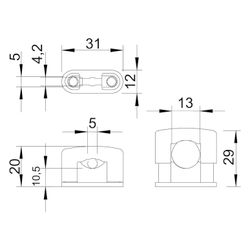 OBO Bettermann SOM-Schelle 3079, 5-14mm, Kunststoff, Lichtgrau, 2124149... OBO-2124149 4012195196570 (Abb. 1)