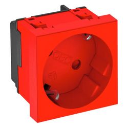 OBO Bettermann Schutzkontakt-Steckdose STD-D3S SRO1, 16A 250V 45x45x42mm, Kunststoff, Rot... OBO-6120079 4012197255633 (Abb. 1)