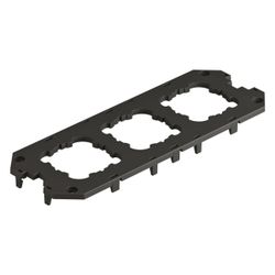 OBO Bettermann Abdeckplatte UT4 D3, 208mm, Polyamid, Schwarz... OBO-7408789 4012196483969 (Abb. 1)