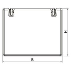 OBO Bettermann Brandschutzkanal PLM D 0810 RW, 80x100x2000mm, Stahl, Weiß... OBO-7218010 4012197351304 (Abb. 1)