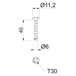 OBO Bettermann Betonschraube MMS+ P 6x40, 40mm Länge 5mm Bohrlochdurchmesser, Stahl, galva... OBO-3498105 4012196952175 (Abb. 1)