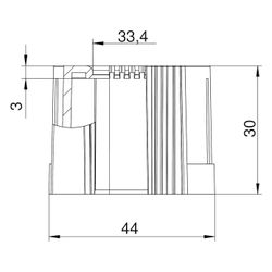 OBO Bettermann Rohrendtülle 129 TB M40, M40, Polyethylen, Schwarz... OBO-2047979 4012196332397 (Abb. 1)