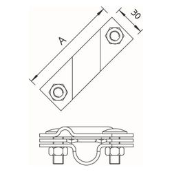 OBO Bettermann Anschlusslasche 2760 20, 20mm, 8-10mm, Edelstahl 316... OBO-5001633 4012195862697 (Abb. 1)