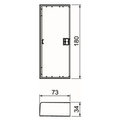 OBO Bettermann Endstück SIGNA BASE ES70170, 180x73mm, Kunststoff, Weiß... OBO-6132781 4012196721894 (Abb. 1)