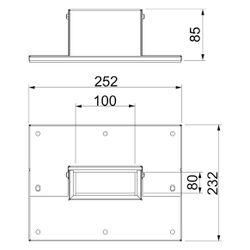OBO Bettermann Wandanschlusskragen PYROLINE Rapid PLM WC 0810 FS, 4-seitig... OBO-7218126 4012197310585 (Abb. 1)