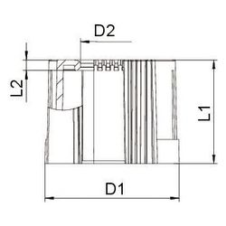 OBO Bettermann Rohrendtülle 129 TB M40, M40, Polyethylen, Schwarz... OBO-2047979 4012196332397 (Abb. 1)