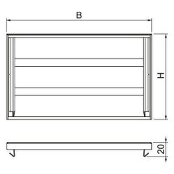 OBO Bettermann Endstück PYROLINE Rapid PLM EP 1220 RW, 205x20x121mm, Stahl, Weiß... OBO-7218096 4012197310301 (Abb. 1)