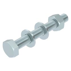 OBO Bettermann Sechskantschraube SKS 10x80 F, M10x80, 17mm Schlüsselweite, Stahl, Zink... OBO-6418250 4012196437474 (Abb. 1)