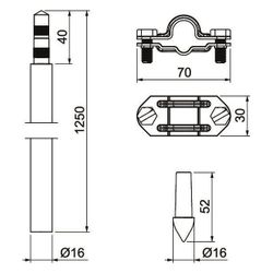OBO Bettermann Staberder-Set 219 16, 16mm, 5.000mm, V4A, 5000720... OBO-5000720 4012197504755 (Abb. 1)