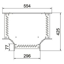 OBO Bettermann T-Stück RT 630 FS, 60x300mm, Stahl, Zink, 6038106... OBO-6038106 4012197346713 (Abb. 1)