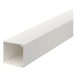OBO Bettermann Wand- und Deckenkanal WDK 25x25x2000mm, Bodenlochung, PVC, Reinweiß... OBO-6191053 4012196505036 (Abb. 1)