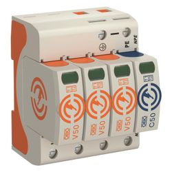 OBO Bettermann Kombiableiter V50 V50-3+NPE-280, 280V, 4 TE, IP20... OBO-5093526 4012196159697 (Abb. 1)