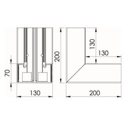OBO Bettermann Inneneck GK-I70130RW, 70x130mm, PVC, Reinweiß... OBO-6274540 4012195656876 (Abb. 1)