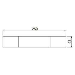 OBO Bettermann Kennzeichnungsschild IP PYL DE, 250x43mm, Kunststoff, Weiß... OBO-7214740 4012197399986 (Abb. 1)