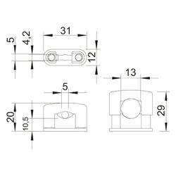 OBO Bettermann SOM-Schelle 3079, 5-14mm, Kunststoff, Lichtgrau, 2124149... OBO-2124149 4012195196570 (Abb. 1)