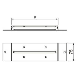 OBO Bettermann Verbindungslasche VL 190-2, 263x75x28,2mm, Stahl, verzinkt... OBO-7400988 4012197349837 (Abb. 1)