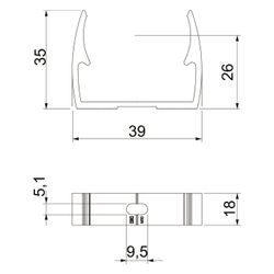 OBO Bettermann Quick-Schelle ALQ M32, Spannbereich 32mm, Aluminium... OBO-2149932 4012196409266 (Abb. 1)