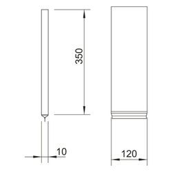OBO Bettermann Kabel-Brandschutzkissen KBK-1 viereckig, 350x120x10mm, Grau... OBO-7202709 4012196460991 (Abb. 1)