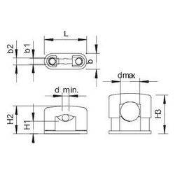 OBO Bettermann SOM-Schelle 3081, 15-25mm, Polystyrol, Lichtgrau RAL 7035... OBO-2124254 4012195196693 (Abb. 1)