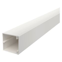 OBO Bettermann Leitungsführungskanal WDK 60x60x2000mm, Bodenlochung, PVC, Weiß, 6191193... OBO-6191193 4012196363018 (Abb. 1)
