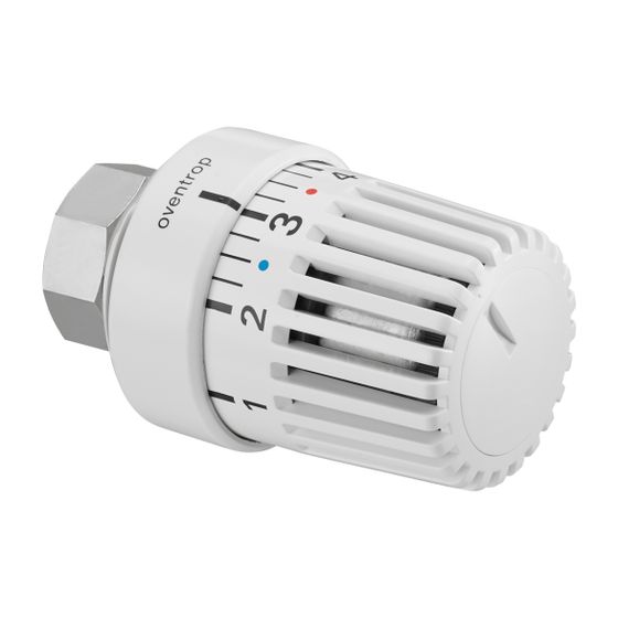 Oventrop Uni L Thermostat 7-28 Grad C, Skala 0-5 mit Nullstellung, Flüssigfühler, Weiß