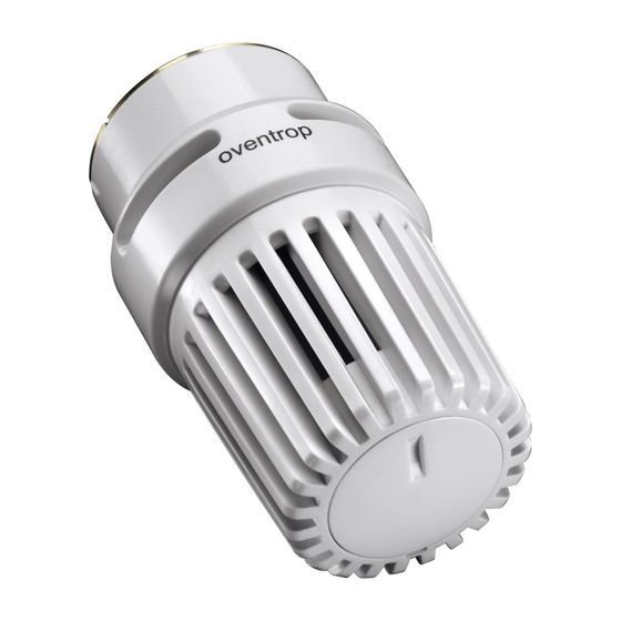 Oventrop Uni LHB Thermostat 7-28 Grad C, Skala 1-5 ohne Nullstellung, Flüssigfühler, Weiß