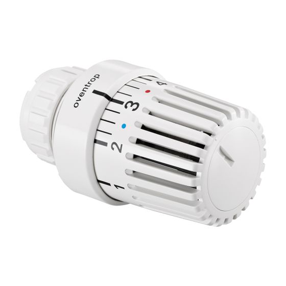 Oventrop Uni LD Thermostat 7-28 Grad C, Skala 1-5 ohne Nullstellung, Flüssigfühler, Weiß