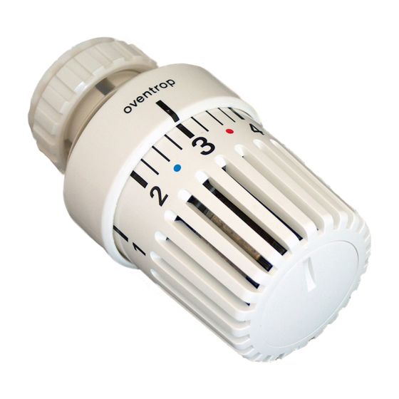 Oventrop Uni LD Thermostat 7-28 Grad C, Skala 0-5 mit Nullstellung, Flüssigfühler, Weiß
