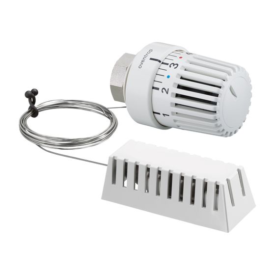 Oventrop Uni LH Thermostat 7-28 Grad C, Skala 0-5 mit Nullstellung, Fernfühler 2m, Weiß