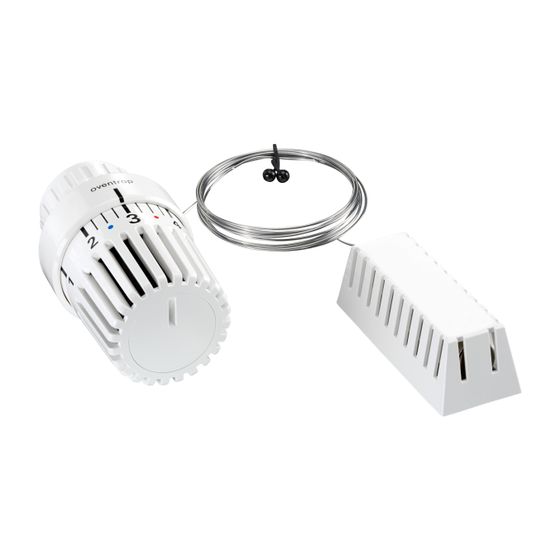 Oventrop Thermostat Uni LD 7-28 C, 0 x 1-5, Fernfühler 2m, weiß