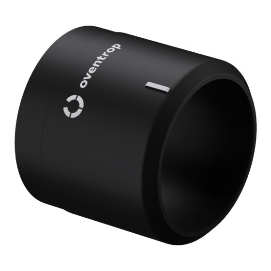 Oventrop Designabdeckung SH-Cap für Thermostat Uni SH, Schwarz matt, 1012083