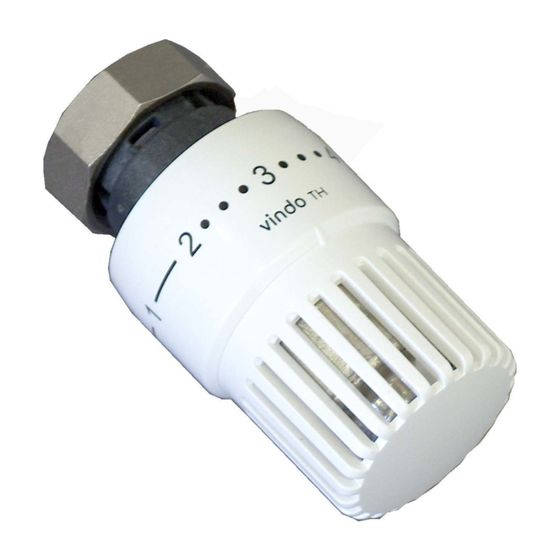 Oventrop Thermostat vindo TH 7-28 C, 0 x 1-5, Flüssig-Fühler, weiß