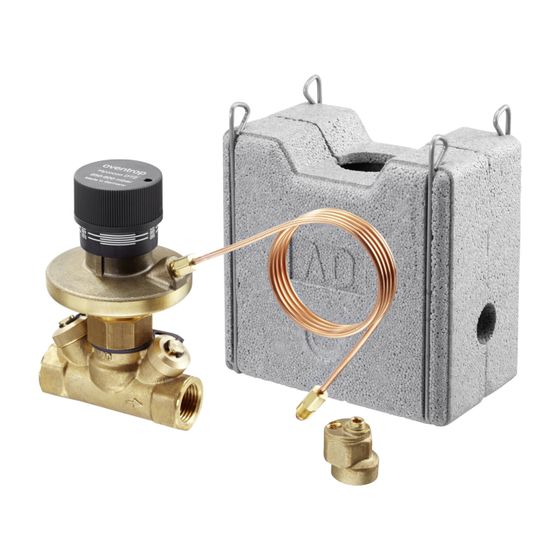 Oventrop Hycocon DT Differenzdruckregler DN 25, 1" Innengewinde, PN16 250-600mbar, Messing