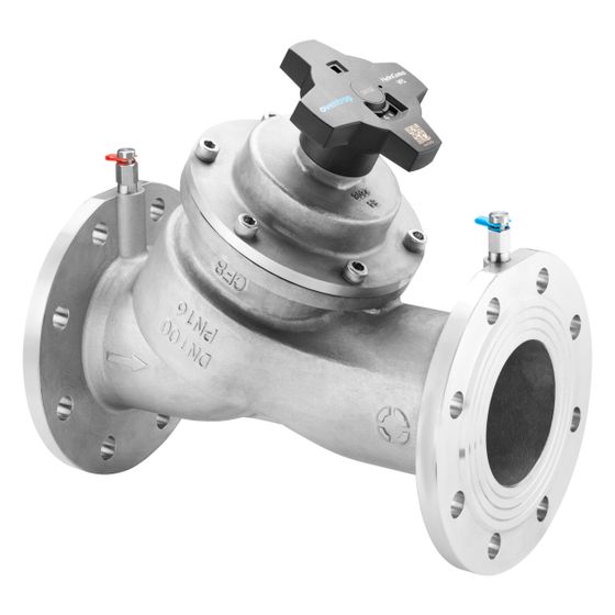 Oventrop Strangregulierventil HydroControl VFS, PN 16, DN 125, Flansch EN1092-1, Kvs 241,9, Edelstahl 304, 1063554