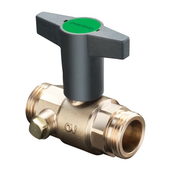 Oventrop Trinkwasserkugelhahn Optibal TW, DN 32, G 1 1/2