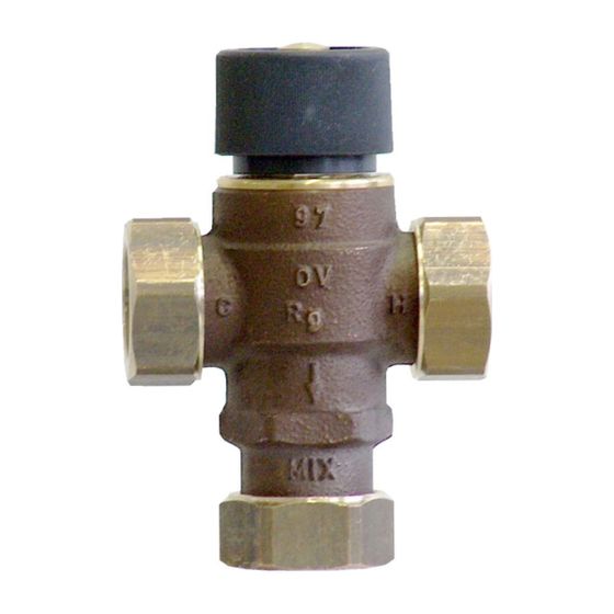 Oventrop Brawa-Mix 1 Thermostatischer Brauchwassermischer DN 20 Rg, 35-50 Grad C