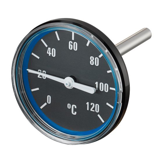 Oventrop Thermometer für Regumat und Regusol Stationen DN 20, Blau