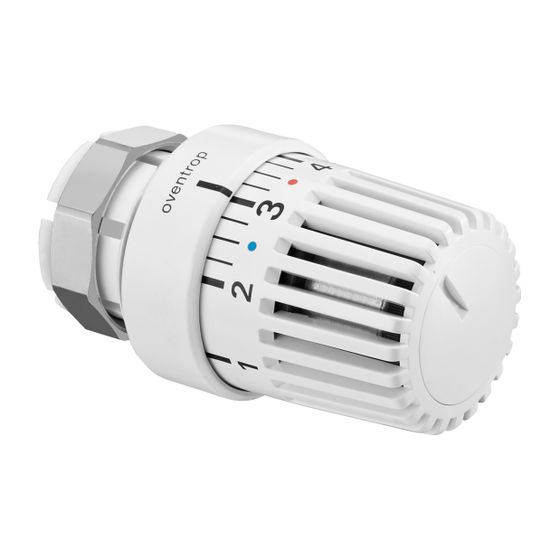 Oventrop Uni LV Thermostat 7-28 Grad C, Skala 0-5 mit Nullstellung, Flüssigfühler, Weiß