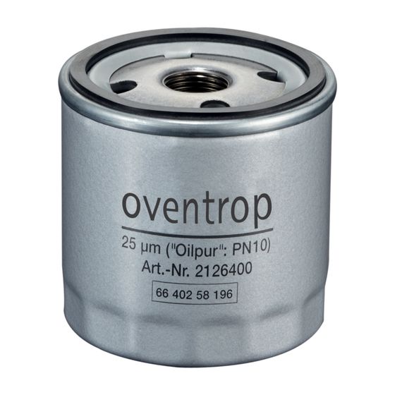 Oventrop Zubehör für Heizölfilter Wechselfilter PN10, 25 my