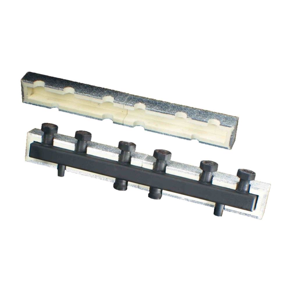 Oventrop Verteilerbalken Regumat DN 25 für 2 Heizkreise, PN 4, mit Wärmedämmung, Stah... OVENTROP-1351580 4026755496888 (Abb. 2)
